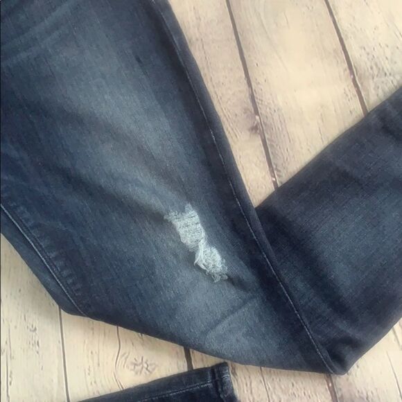 👖 Hudson Dark Wash Skinny Jeans - Size 28 - Distressed Very Soft & Stretchy - Picture 3 of 7